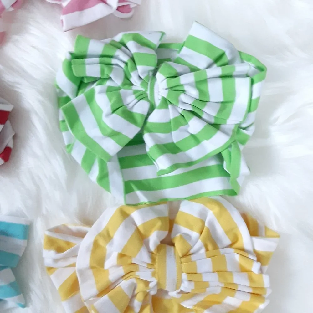 Baby Girls Summer Striped Headbands Brand New Toddler Girls 5 Pack